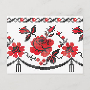 Rose Postkarte