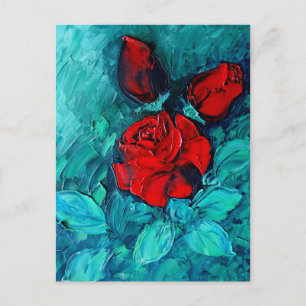 Rose Postkarte