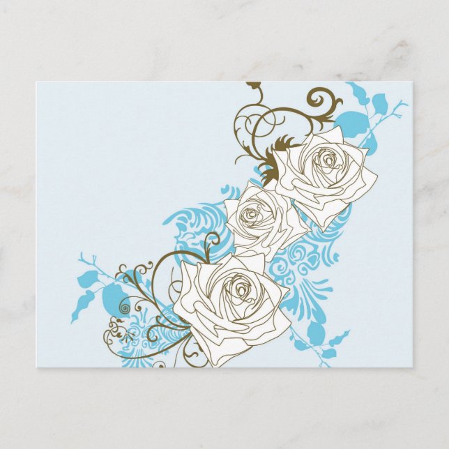 Rose Postkarte (Vorderseite)