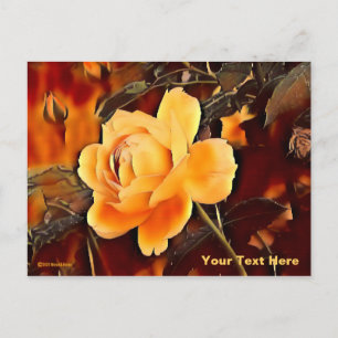 Rose Postkarte