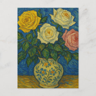 Rose Postkarte