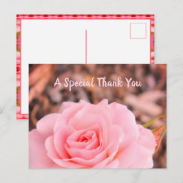 Rose Postkarte