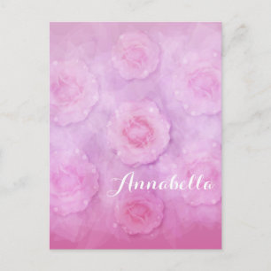 Rose Postkarte