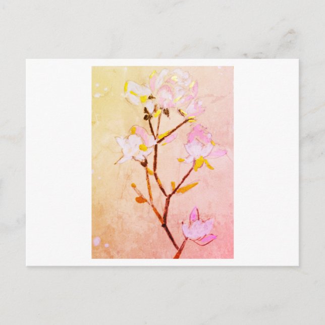 Rose Postkarte (Vorderseite)