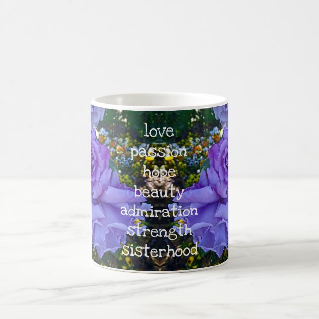 Rose pourpre - mug (Centre)