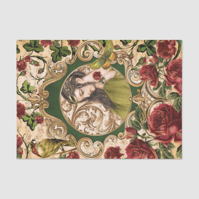 Rose Princess Seidenpapier (Vorderseite)