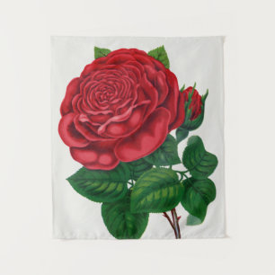 Rose Print Rochester Lithographing und Druckerei Wandteppich
