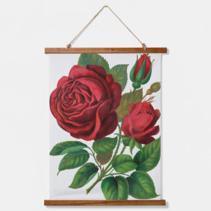 Rose Print Rochester Lithographing und Druckerei Wandteppich Mit Holzrahmen
