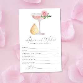 Rose Prosecco - Beratung und Wünsche Brautparty Briefpapier