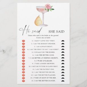 Rose Prosecco - Er sagte, sie sagte Brautparty