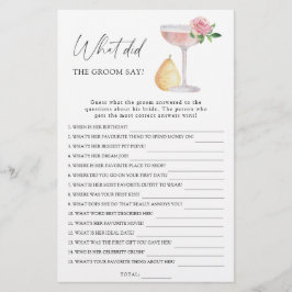 Rose Prosecco - Was sagte der Bräutigam zu Brautsp