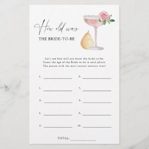 Rose Prosecco - Wie alt war die Braut, um ein Spie