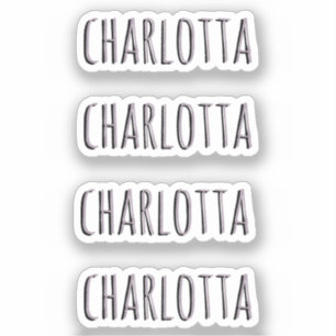 Rose Quartz   3D Personalisierter Name Aufkleber