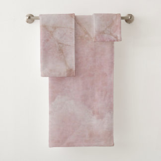 Rose Quartz Crystal Élégant Serviettes De Bain