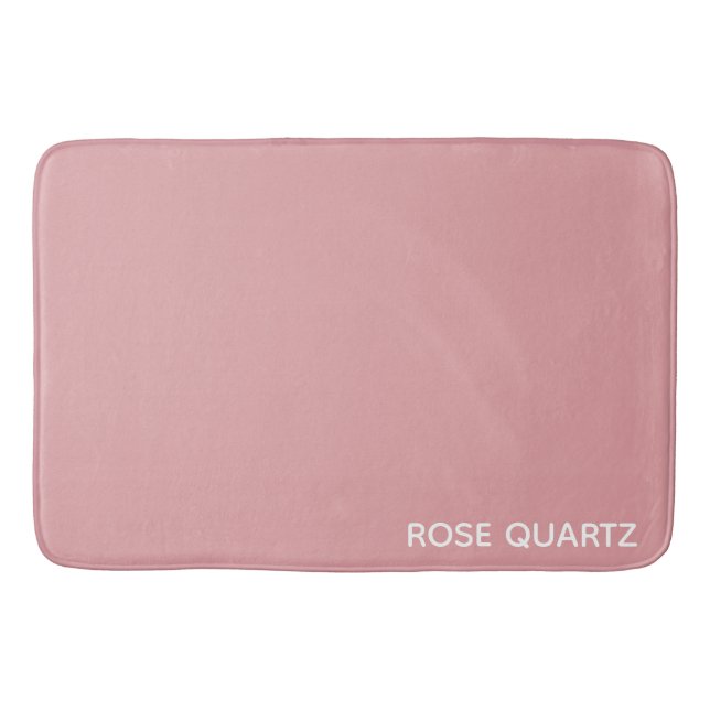 Rose Quartz rosa Farbname Badematte (Vorderseite)