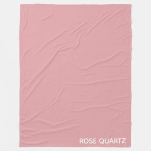Rose Quartz rosa Farbname Fleecedecke