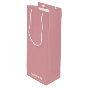 Rose Quartz rosa Farbname Geschenktüte Für Weinflaschen