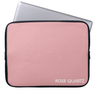 Rose Quartz rosa Farbname Laptopschutzhülle
