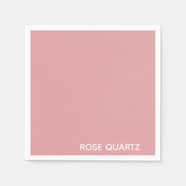 Rose Quartz rosa Farbname Serviette (Vorderseite)