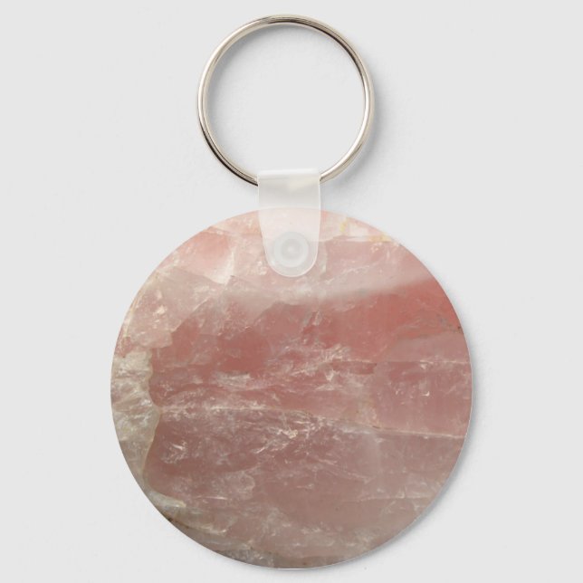 Rose Quartz Schlüsselanhänger (Vorderseite)