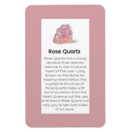 Rose Quarz Kristallbedeutung Schmucksignatur Magnet