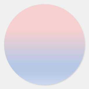 Rose Quarz & Ruhe (Siebzehn Offizielle Farbe) Runder Aufkleber