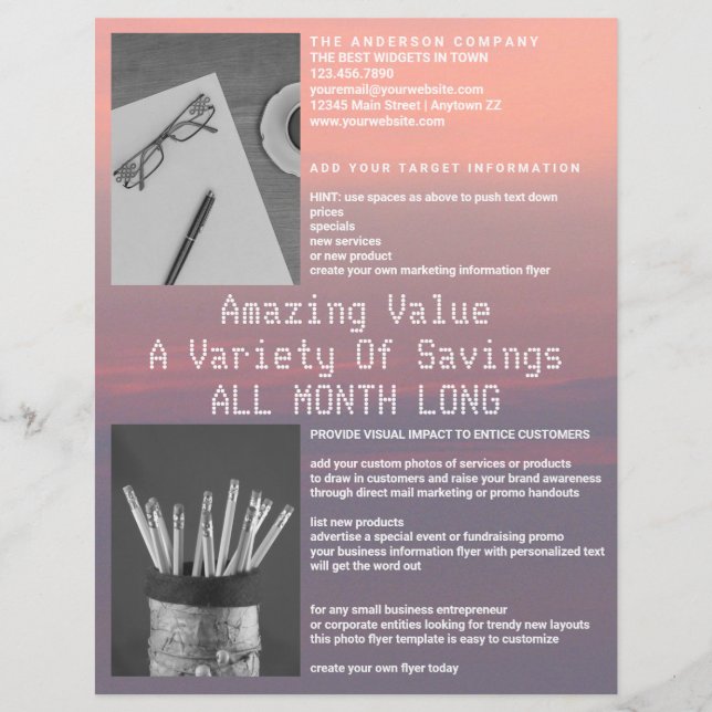 Rose Quarz und Ruhe Rosa Lila 2 Foto Flyer (Vorne)