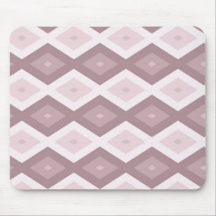 Rose Quarzrosa Rautenmuster Mousepad