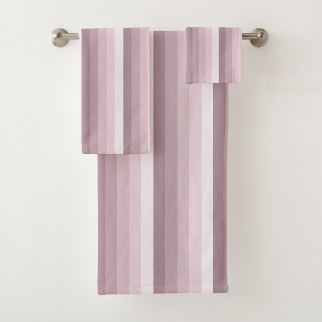 Rose Quarzschattenstreifen Badhandtuch Set (Insitu)