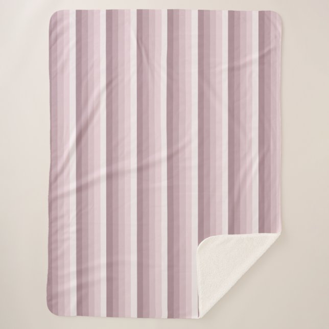 Rose Quarzschattenstreifen Sherpadecke (Vorderseite)