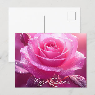 Rose Queen (rosa Auflage) Postkarte