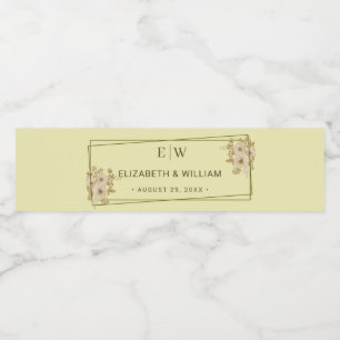 Rose-Rahmen - Mongram, Celestial Yellow Wedding