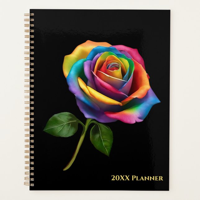 Rose Rainbow Long Stem (Devant)