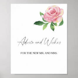 Rose - Ratschläge und Wünsche für das Newlyweds-Po Poster