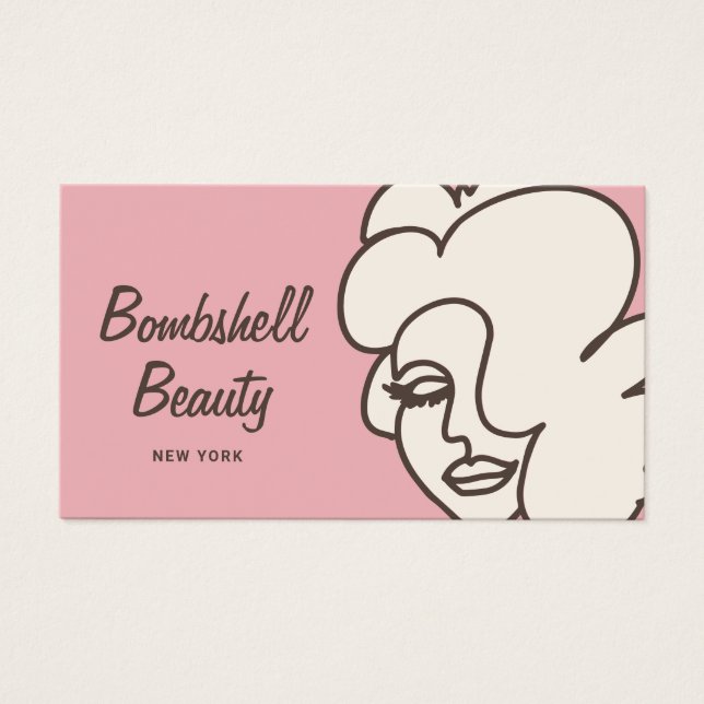 Rose Retro Bombshell Beauty Maquillage Artiste fil (Devant)