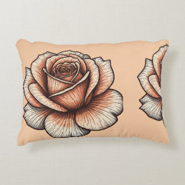 "Rose Reverie: Eleganz für Ihre Träume" Dekokissen