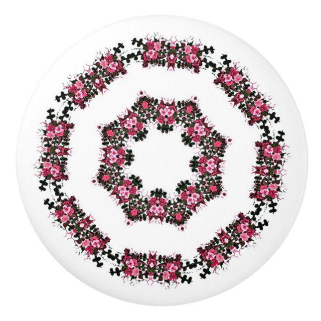 Rose Rings Keramik Knob Keramikknauf (Vorderseite)