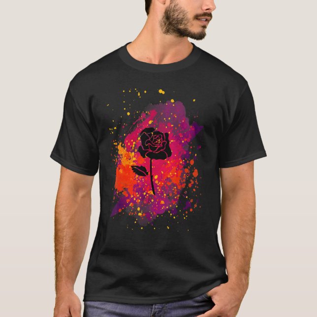 Rose Rock´n Roll T-Shirt (Vorderseite)