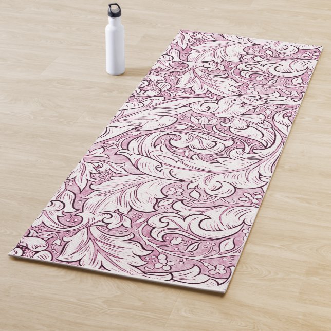 Rose Rosa Barock Verzierte Foliage Yogamatte (Beispiel)