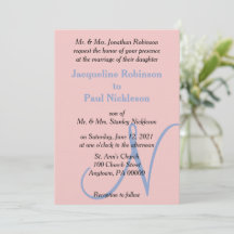 Rose Rosa blaue Pastellfarben Monogramm
