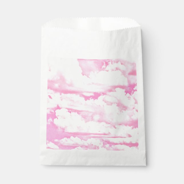 Rose Rosa Fappy Clouds Dekoration Geschenktütchen (Vorderseite)