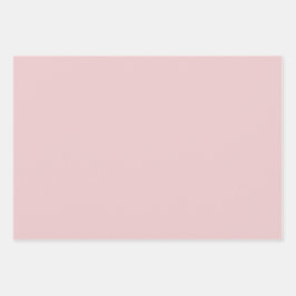 Rose Rosa Farbe Geschenkpapier Set