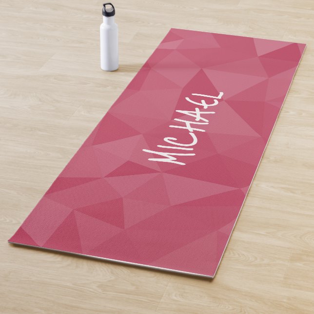 Rose rosa geometrisches Messmuster Individuelle Na Yogamatte (Beispiel)