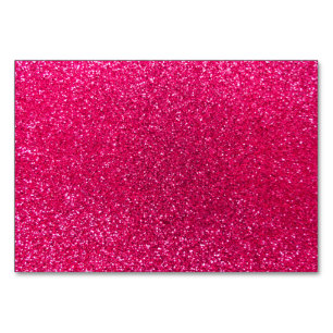 Rose Rosa Glitzer Tischnummer