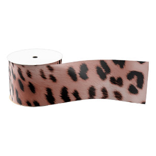 Rose Rosa Leopard Ripsband