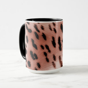 Rose Rosa Leopard Tasse