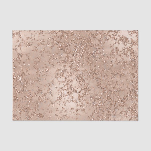 Rose Rosa Rosa Glam Sparkle Chic Seidenpapier (Vorderseite)
