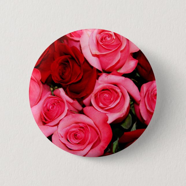 Rose, rosa und rot button (Vorderseite)