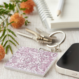 Rose rose baroque feuillage orné 