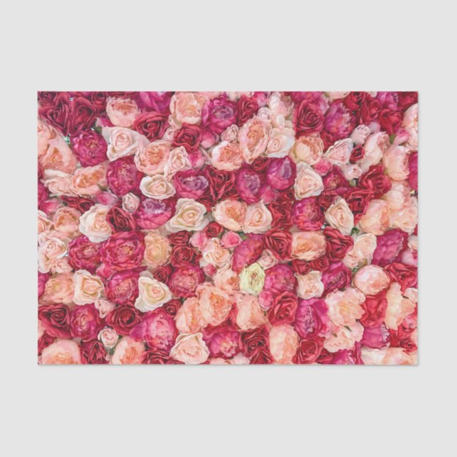 Rose Rose Dekoupage Rosa Decoupage Seidenpapier (Vorderseite)